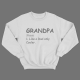 Cвитшот в подарок для дедушки с принтом "Grandpa. Noun. Like a dad only cooler"