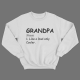 Cвитшот в подарок для дедушки с принтом "Grandpa. Noun. Like a dad only cooler"