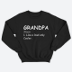Cвитшот в подарок для дедушки с принтом "Grandpa. Noun. Like a dad only cooler"