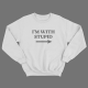Прикольный свитшот с принтом "I'm with stupid"