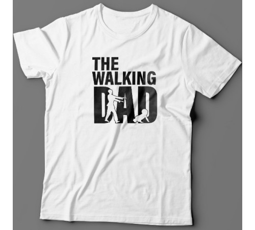 Футболка в подарок для папы с надписью "Walking dad"