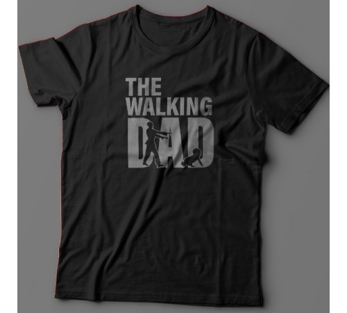 Футболка в подарок для папы с надписью "Walking dad"