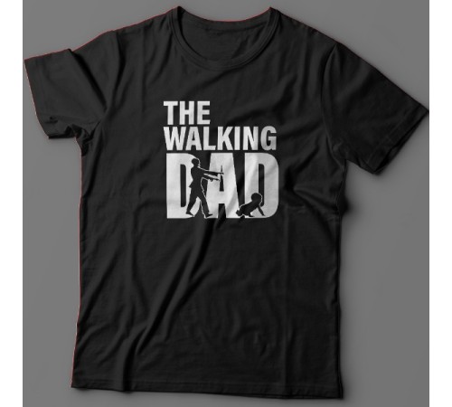 Футболка в подарок для папы с надписью "Walking dad"