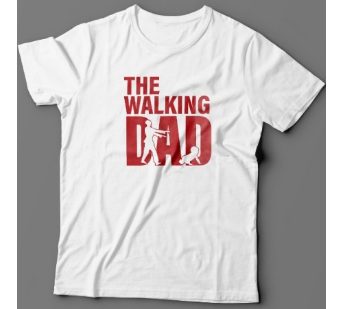 Футболка в подарок для папы с надписью "Walking dad"