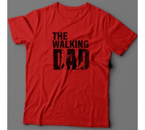 Футболка в подарок для папы с надписью "Walking dad"