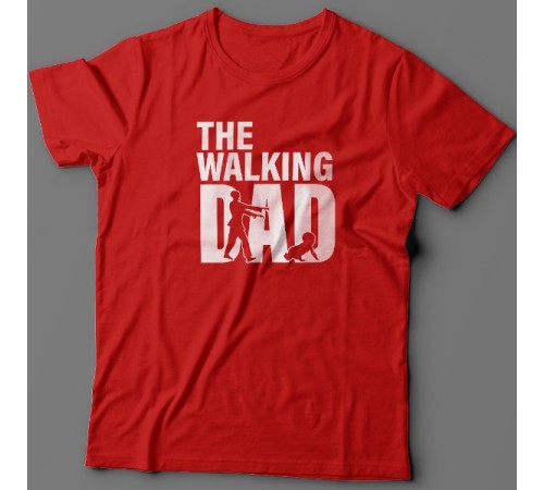 Футболка в подарок для папы с надписью "Walking dad"