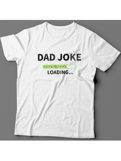 Футболка в подарок для папы с надписью "Dad joke loading..." ("Папина шутка грузится...")