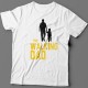 Футболка в подарок для папы с надписью "The walking dad" ("Ходячий отец")