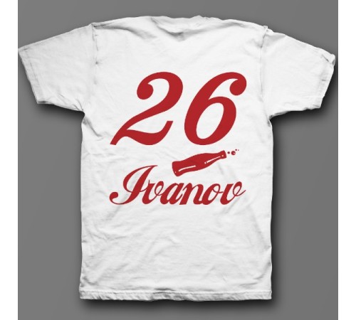 Именная футболка со шрифтом Coca-Cola #3