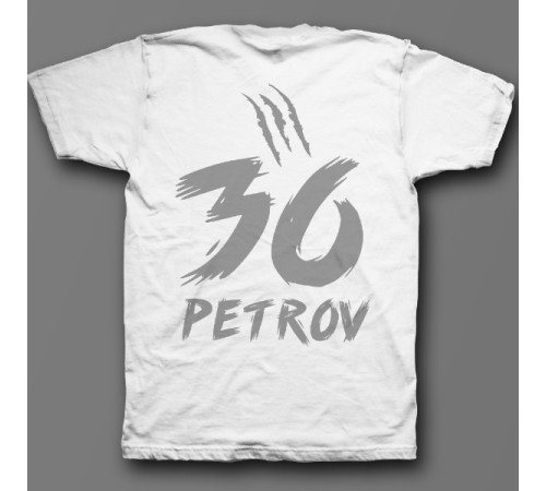 Именная футболка со страшным шрифтом #6