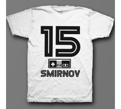 Именная футболка с шрифтом из игр Nintendo #8