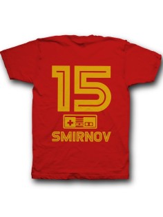 Именная футболка с шрифтом из игр Nintendo #8