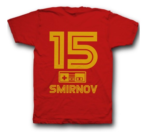 Именная футболка с шрифтом из игр Nintendo #8