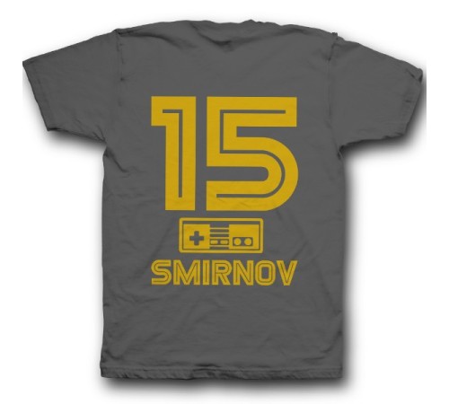 Именная футболка с шрифтом из игр Nintendo #8