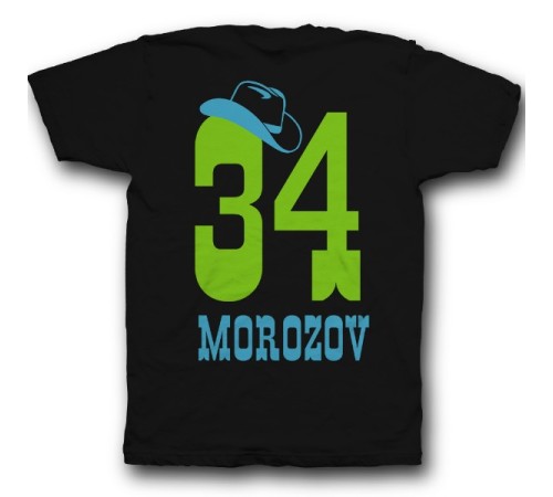 Именная футболка с ковбойским шрифтом и шляпой #12