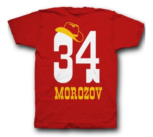 Именная футболка с ковбойским шрифтом и шляпой #12