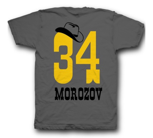 Именная футболка с ковбойским шрифтом и шляпой #12