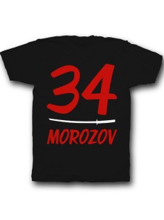 Именная футболка с азиатским шрифтом и катаной #14