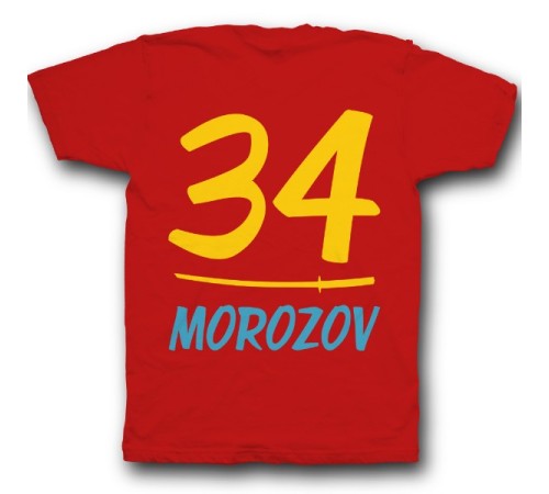 Именная футболка с азиатским шрифтом и катаной #14