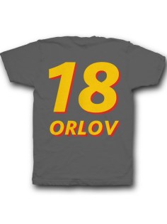 Именная футболка с объемным шрифтом #18