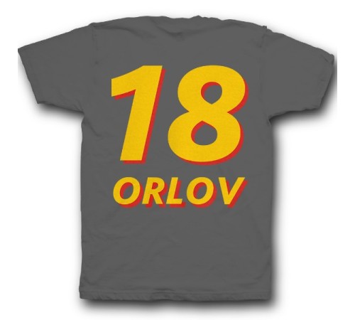 Именная футболка с объемным шрифтом #18