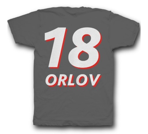 Именная футболка с объемным шрифтом #18