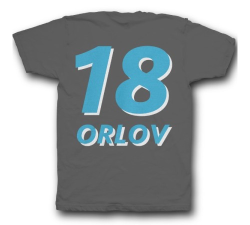 Именная футболка с объемным шрифтом #18