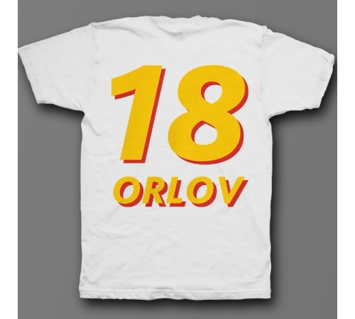 Именная футболка с объемным шрифтом #18