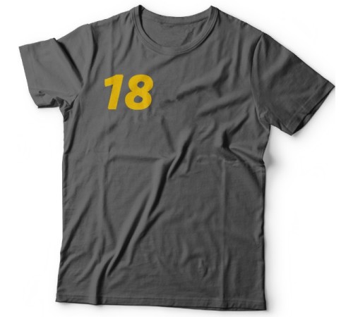 Именная футболка с объемным шрифтом #18