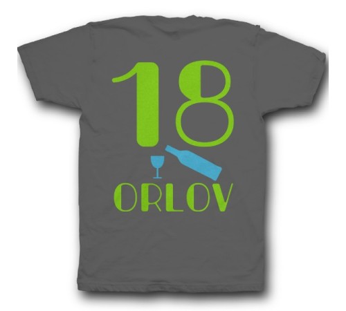 Именная футболка с шрифтом в стиле модерн #19