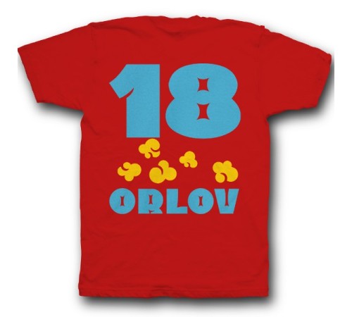 Именная футболка с веселым шрифтом и попкорном  #16