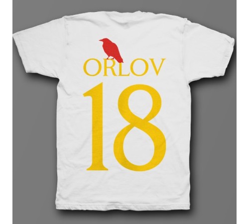 Именная футболка с готическим шрифтом и вороном  #20