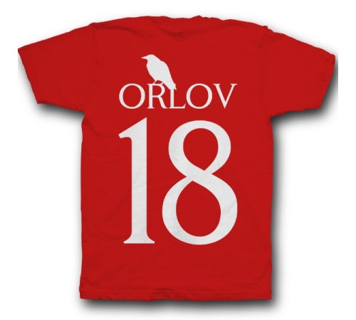 Именная футболка с готическим шрифтом и вороном  #20