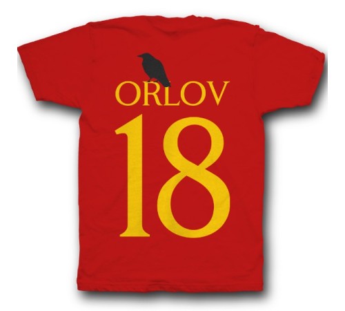 Именная футболка с готическим шрифтом и вороном  #20