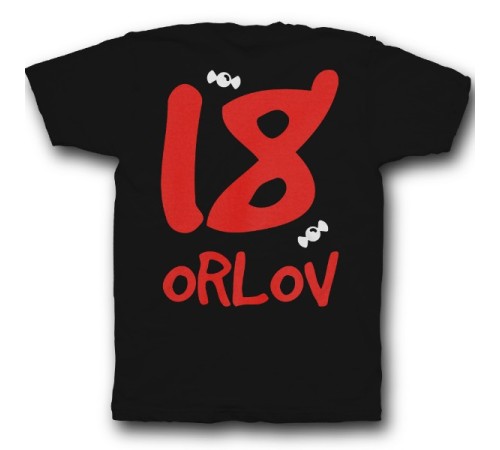 Именная футболка с кривым шрифтом #22