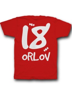 Именная футболка с кривым шрифтом #22