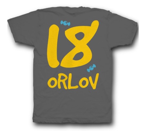 Именная футболка с кривым шрифтом #22