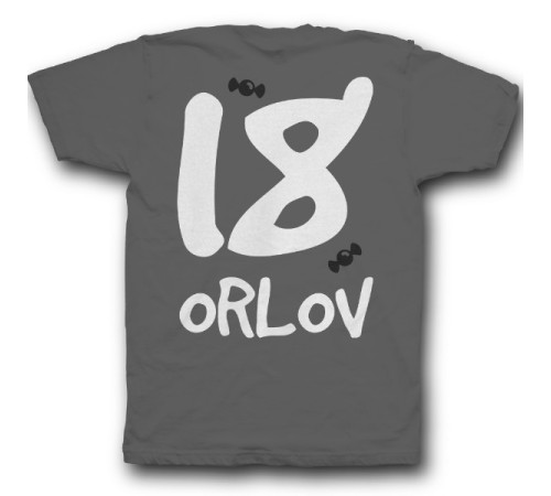 Именная футболка с кривым шрифтом #22