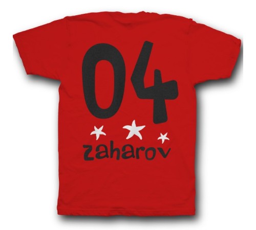 Именная футболка с мультяшным шрифтом #24