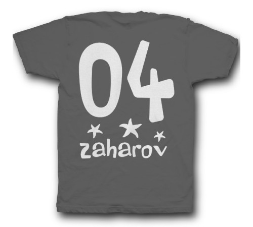 Именная футболка с мультяшным шрифтом #24