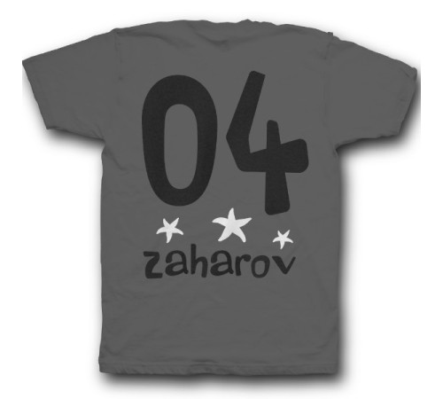 Именная футболка с мультяшным шрифтом #24