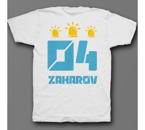 Именная футболка с футуристичным шрифтом #25