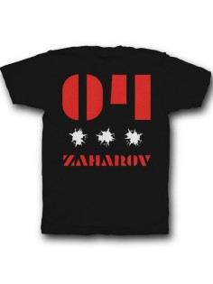 Именная футболка с трафаретным шрифтом и дырками от пуль #26