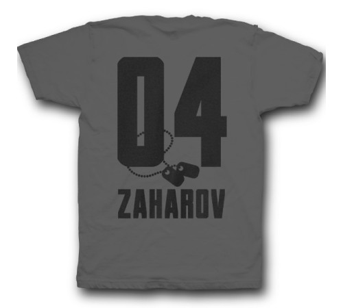 Именная футболка с армейским шрифтом и армейским медальоном #27