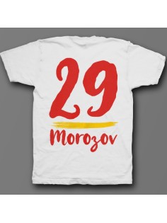 Именная футболка с рукописным шрифтом и мазком кисти #34