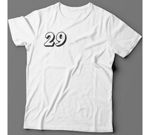 Именная футболка с объемным шрифтом и цепью #32