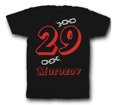 Именная футболка с объемным шрифтом и цепью #32