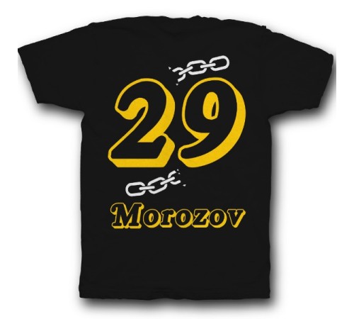 Именная футболка с объемным шрифтом и цепью #32