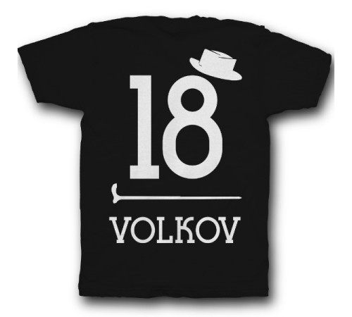 Именная футболка с ретро шрифтом, шляпой и тростью #39