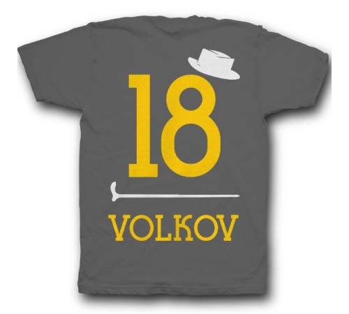 Именная футболка с ретро шрифтом, шляпой и тростью #39